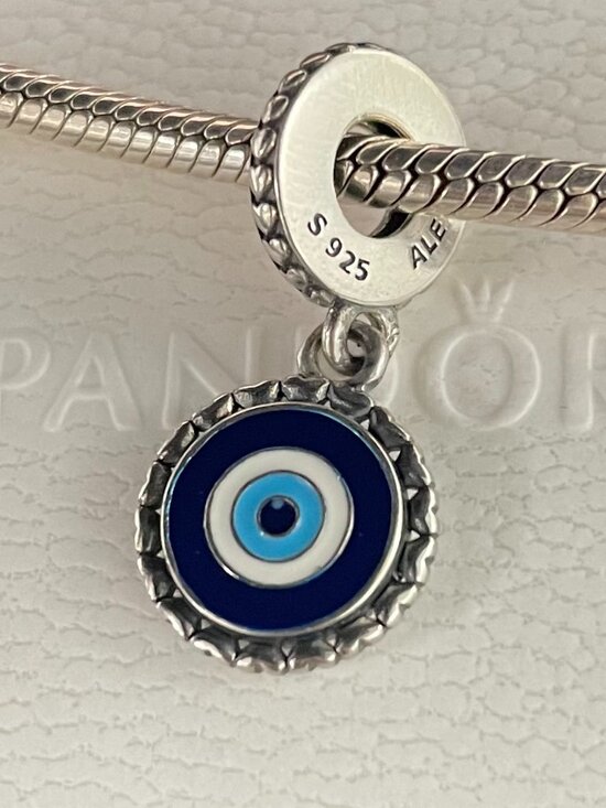 Pandora Jewelry - Original Pandora  Evil Eye Silver Dangle Charm